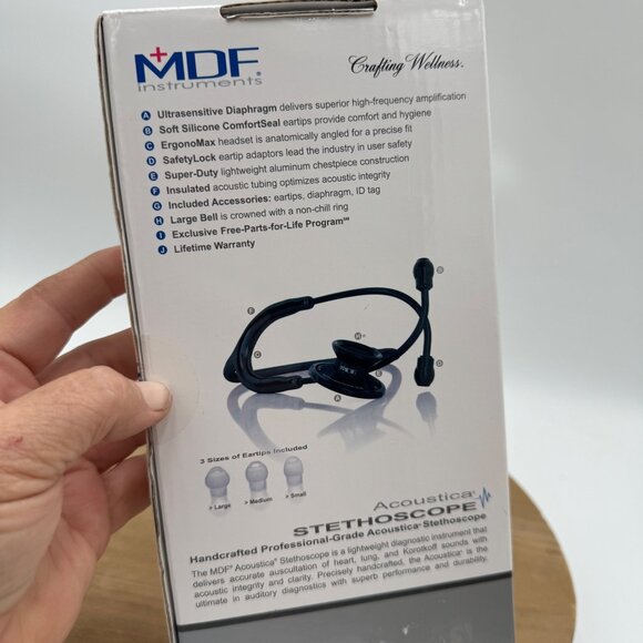 MDF MD One Stethoscope Adult Black MDF 777 (Brand New Sealed Box) - Picture 6 of 9